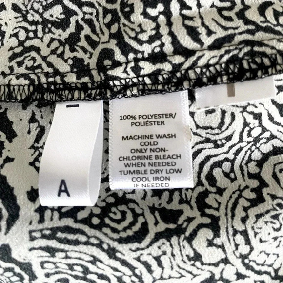 ANN TAYLOR LOFT Women’s Size 4 Maxi Dress Black/White Paisley Spaghetti Straps - Picture 7 of 7